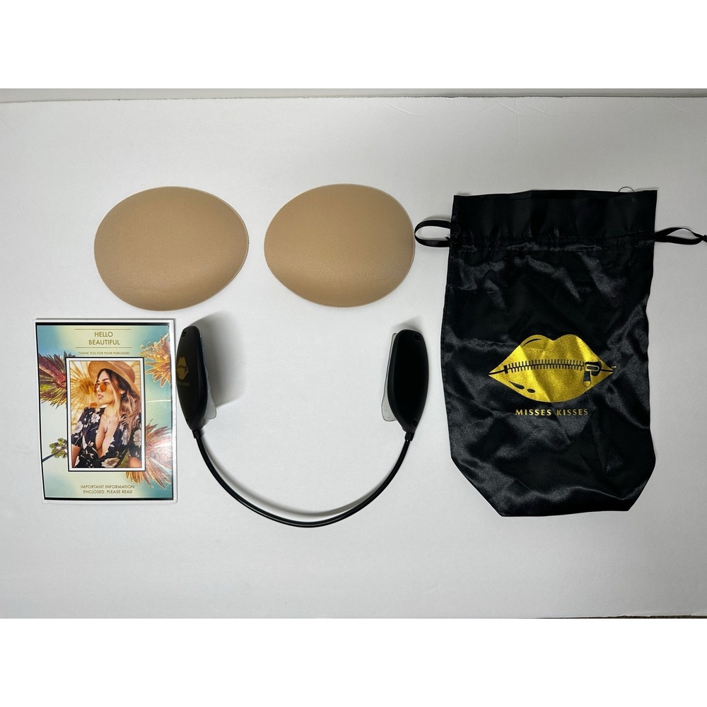 Misses Kisses Moderate Plunge Bra Kit Beige OG Medium Pads Backless Strapless